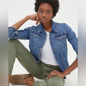 Fat Face light blue denim jacket - Tasha Denim Jacket - Size 6